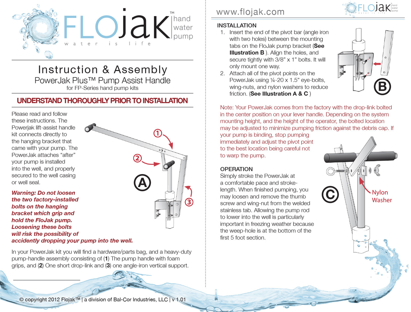 PowerJak™ Double Grip Extension Handle