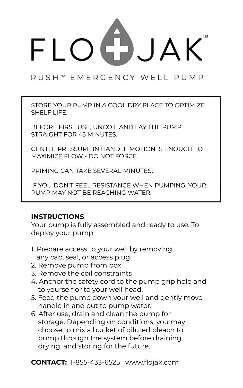 Flojak Rush Emergency Backup Well Pump