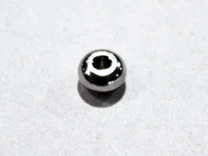 Stainless steel bead serves as a termination for the end of the stainless pump wire.